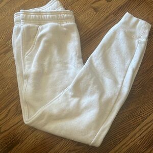 Tek gear white fleece sweat pants